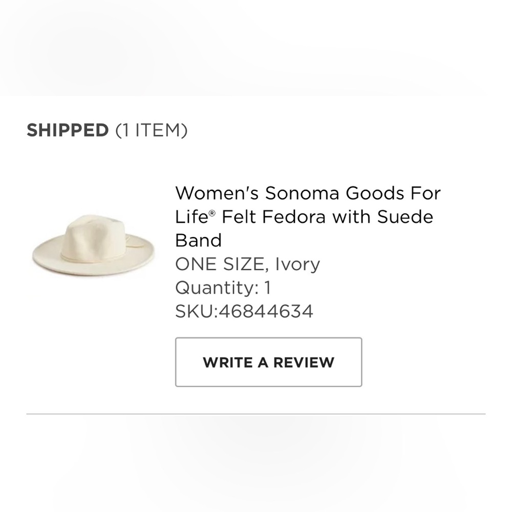 Women’s Ivory Fedora Hat